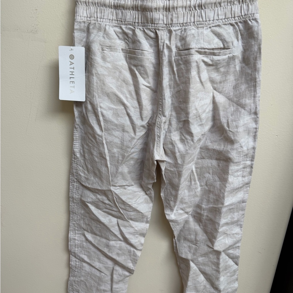 NWT Athleta Cabo Tide Linen Joggers - Picture 7 of 7
